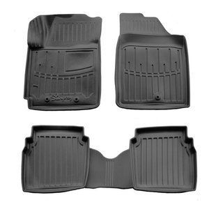 3D коврики для Hyundai i10 I (2007-2013) с бортиками 30 мм (Stingray) 5009394 фото