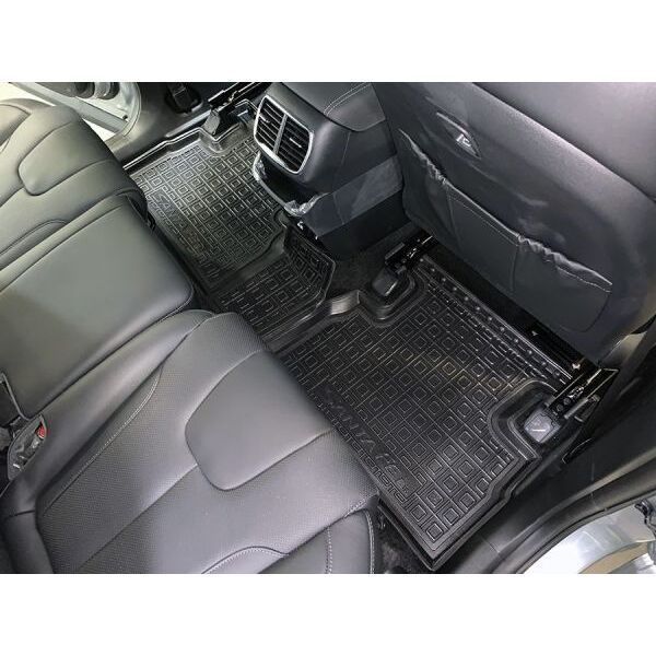 Авто коврики в салон HYUNDAI Santa-Fe 2018> резиновые ковры в машину, автоковры 11691 фото