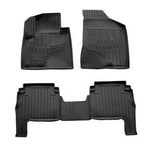 3D коврики для HYUNDAI Santa Fe II (CM) (2010-2012) с бортиками 30 мм (Stingray) 5009415 фото
