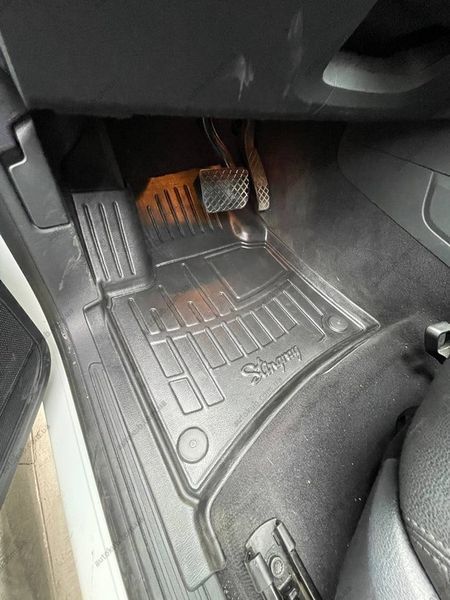 3D килимки для Porsche Cayenne (92A) (2010-2017) з бортиками 30 мм (Stingray) 5024195_1 фото