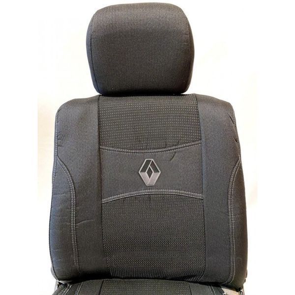 Автомобильные чехлы Renault Logan 2013- задняя спинка раздельная Рено Авточехлы на сидения Nika модельный комплект nikaRenault3 фото