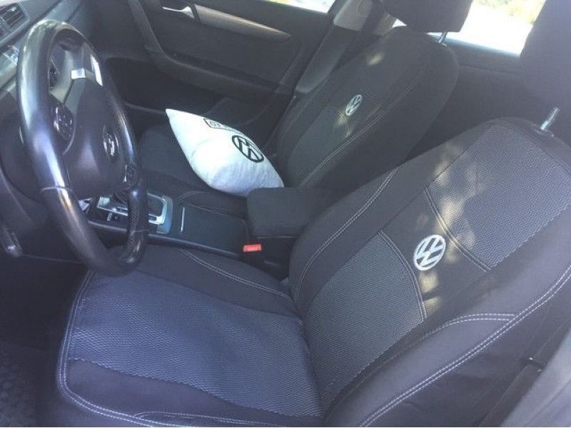 Автомобільні чохли Volkswagen Polo 5 2015-2020 задня спинка роздільна Фольксваген поло Чохли на сидіння Авточохли Nika nikaVolkswagen17 фото