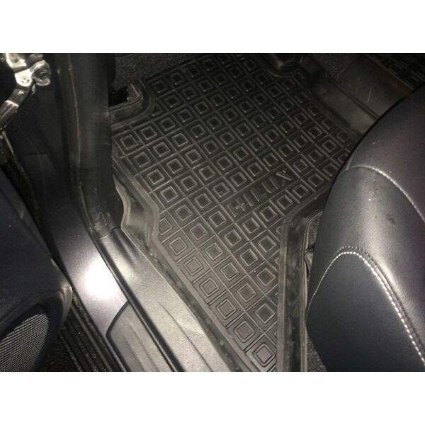 Авто килимки в салон TOYOTA Hilux (2015>) резинові поліки, коврики гумові 11573 фото
