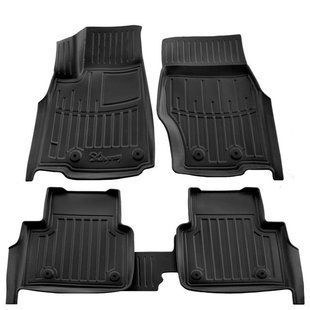 3D килимки для Jeep Grand Cherokee (WL) (2021-....) 7 місць з бортиками 30 мм (Stingray) 5046115 фото