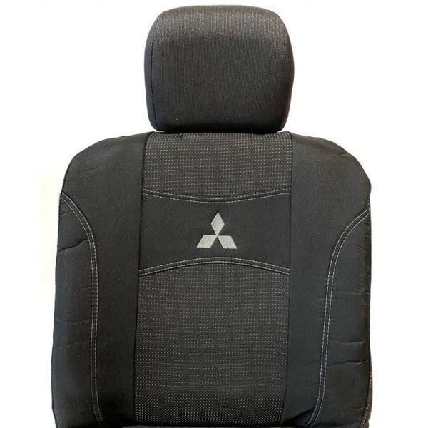 Автомобільні чохли Мітсубісі Чохли на сидіння Авточохли Mitsubishi Outlander 2012- Nika модельний комплект nikaMITSUBISHI7 фото