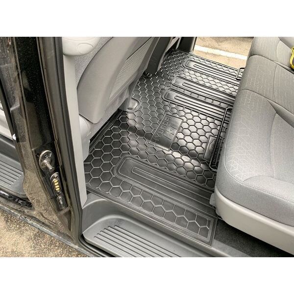 Авто килимки в салон HYUNDAI H-1 (2008>) (другий ряд) резинові поліки, коврики гумові 11503 фото