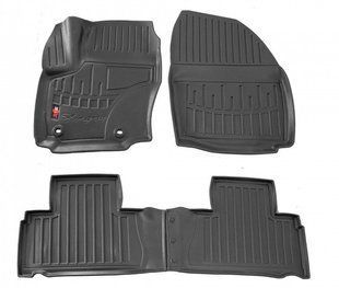 3D коврики для Ford S-Max (2006-2014) (овальні кліпси) с бортиками 30 мм (Stingray) 5007134 фото