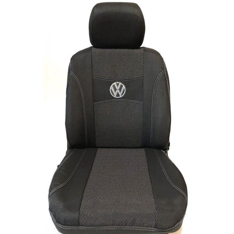 Автомобільні чохли Volkswagen Transporter T5 2003- 1+2 2 підлокітника Фольксваген передні т5 Чохли на сидіння Авточохли Nika nikaVolkswagen35 фото